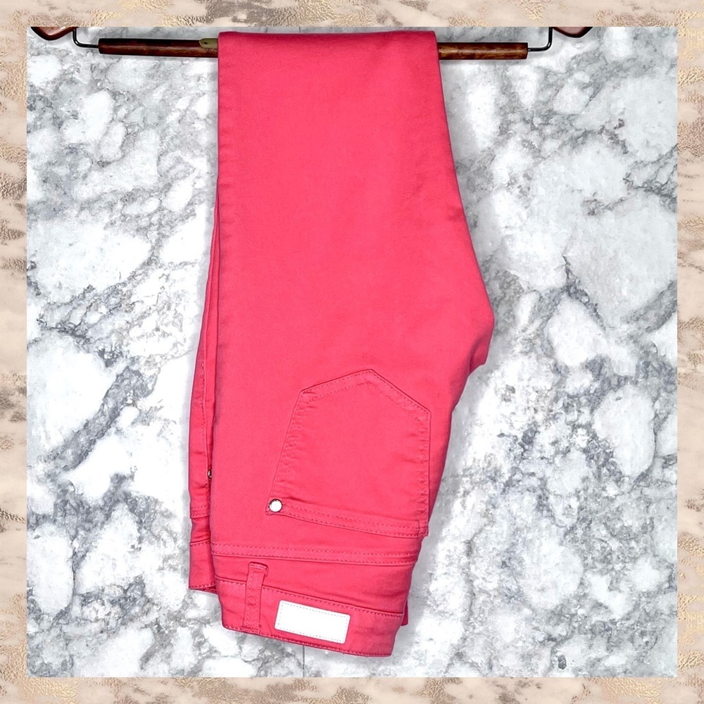 Celebrity Pink Low Rise Pink Coral Skinny Jeans Juniors 1 Stretch Denim